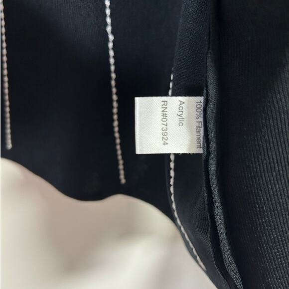 Ming Wang Black Knit Hook Front Jacket‎ S Geometric Dots Classic - Picture 9 of 9